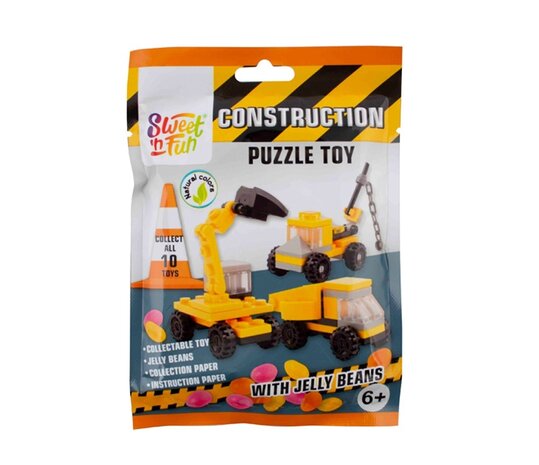 Sweet and Candy Constructie mini Bouwset met Jelly Beans | per stuk Sweet and Candy Constructie mini Bouwset met Jelly Beans | per stuk