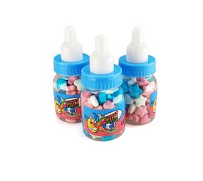 Sweet and Candy Blauw Babyflesje met Snoepjes 40gr | per stuk