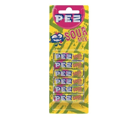 Pez Pez Vulling Sour |  6 stuks