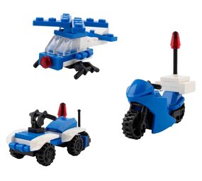 Sweet and Candy Police Mini Construction Set with Jelly Beans | per piece