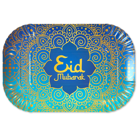 WeFiesta Eid Mubarak Serveerschalen 19x29cm | 2 stuks WeFiesta Eid Mubarak Serveerschalen 19x29cm | 2 stuks
