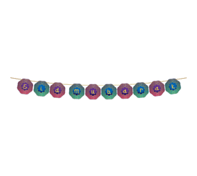 WeFiesta Eid Mubarak Flag Garland Eid Mubarak 2 meters | per piece