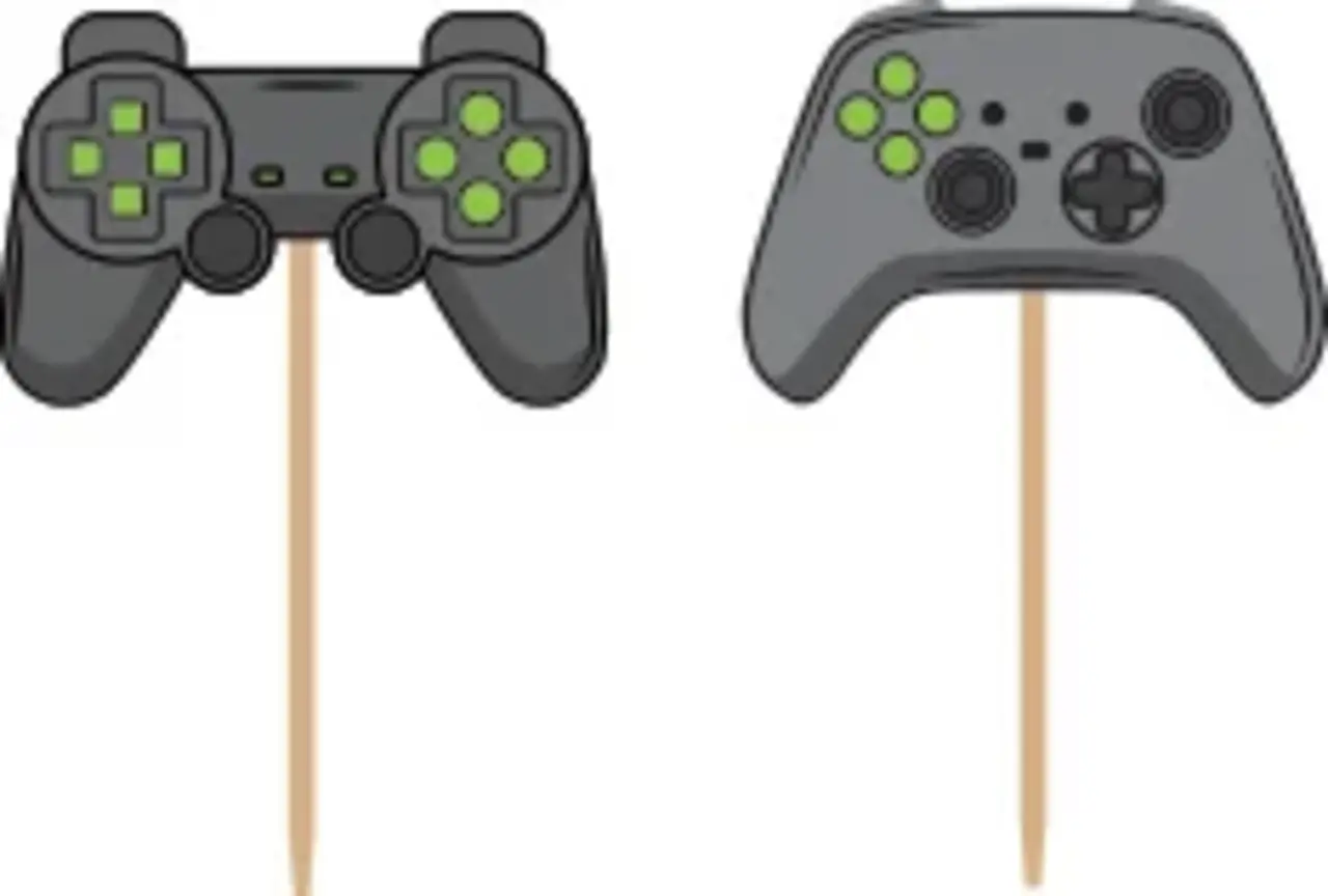WeFiesta Décorations pour gâteaux sur le thème du jeu vidéo | 12 pièces