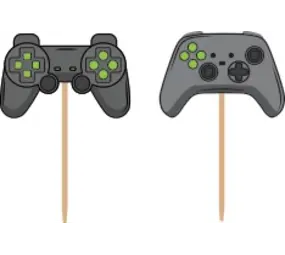 WeFiesta Décorations pour gâteaux sur le thème du jeu vidéo | 12 pièces
