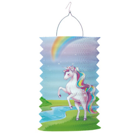 Riethmüller Lanterne Rêves de Licorne 28 cm | à l'unité