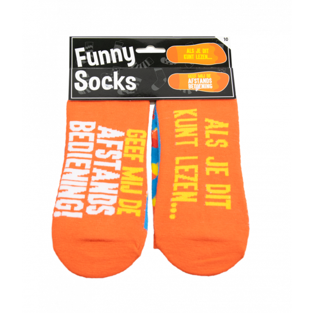 Paper Dreams Humoristische Sokken Afstandsbediening | per paar Paper Dreams Humoristische Sokken Afstandsbediening | per paar