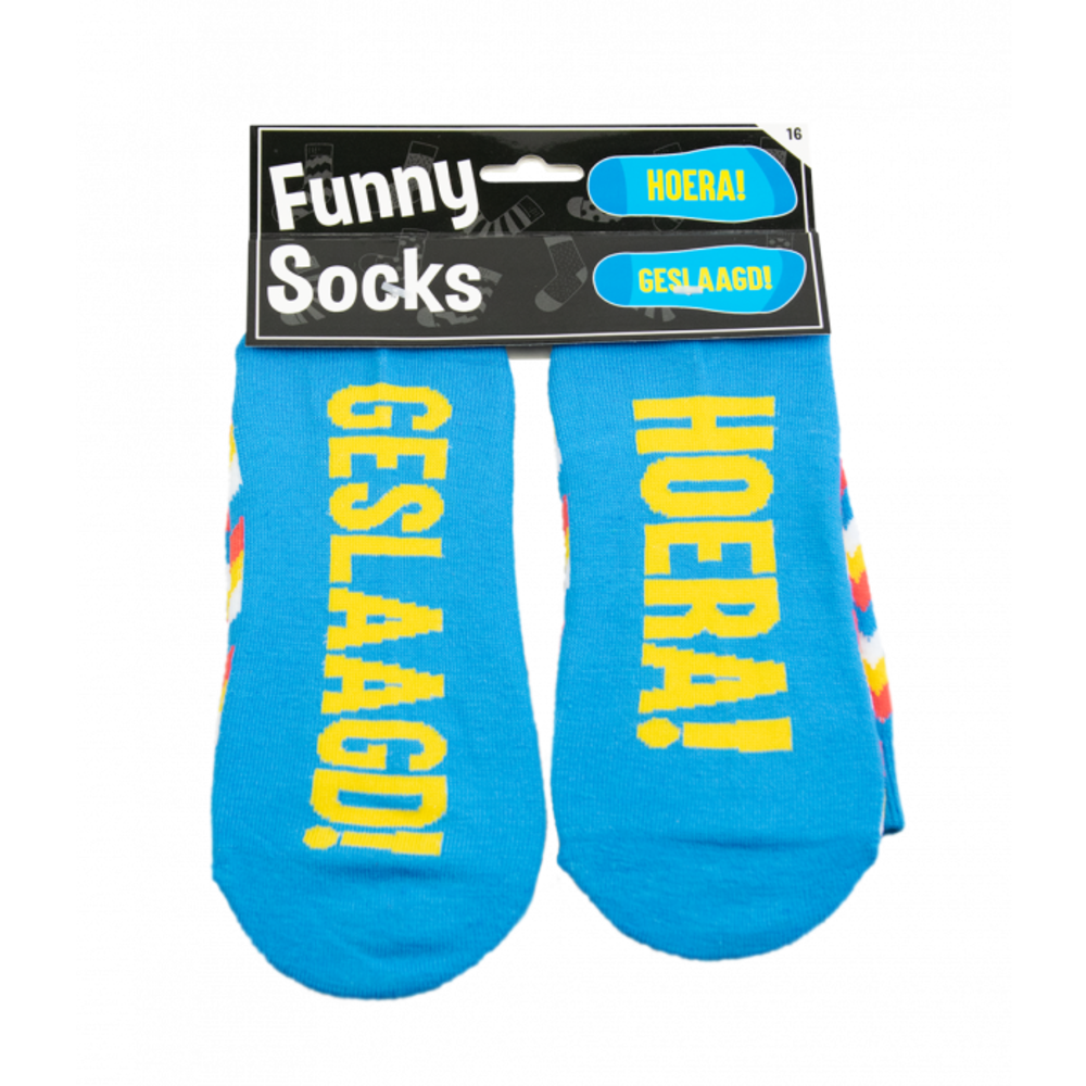 Paper Dreams Humoristische Sokken Geslaagd! | per paar Paper Dreams Humoristische Sokken Geslaagd! | per paar