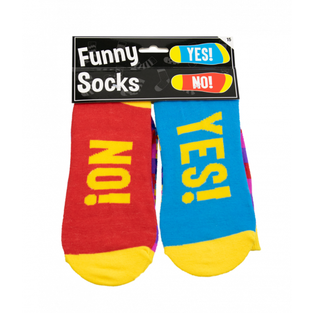 Paper Dreams Humoristische Sokken YES! NO! | per paar Paper Dreams Humoristische Sokken YES! NO! | per paar