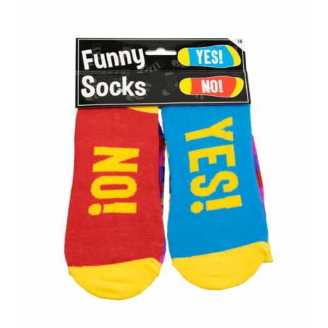 Paper Dreams Humorous Socks YES! NO! | per pair