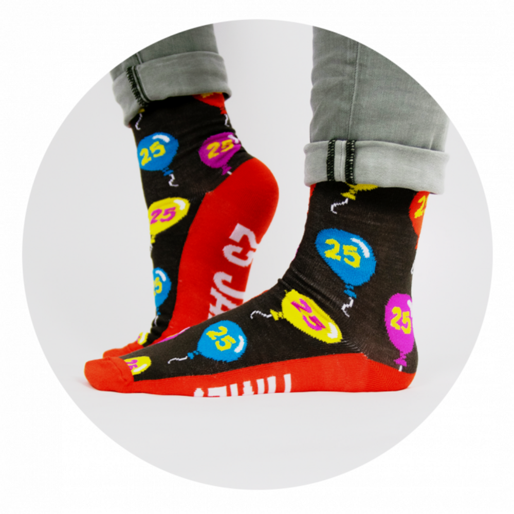 Paper Dreams Humorvolle Socken, 25 Jahre | pro Paar