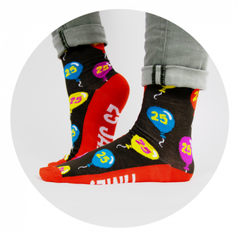 Paper Dreams Humorous Socks 25 years | per pair