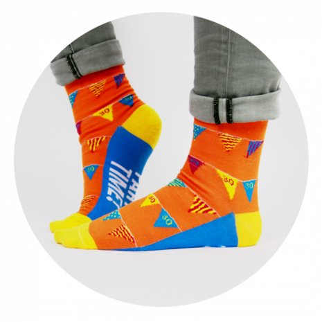 Paper Dreams Humorous Socks 30 Years | per pair