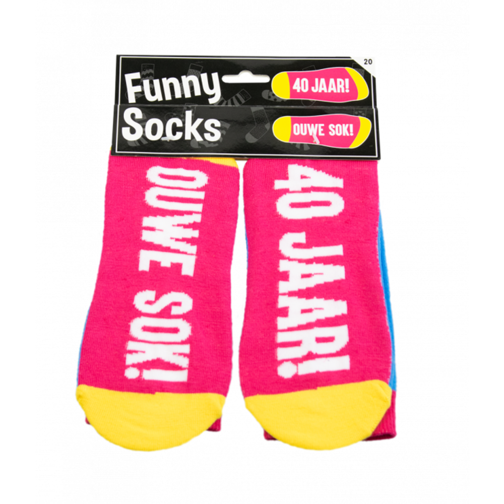 Paper Dreams Witzige Socken 40 Jahre | pro Paar