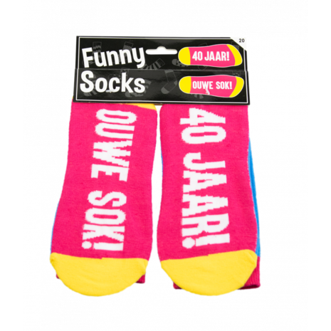 Paper Dreams Humorous Socks 40 Years | per pair