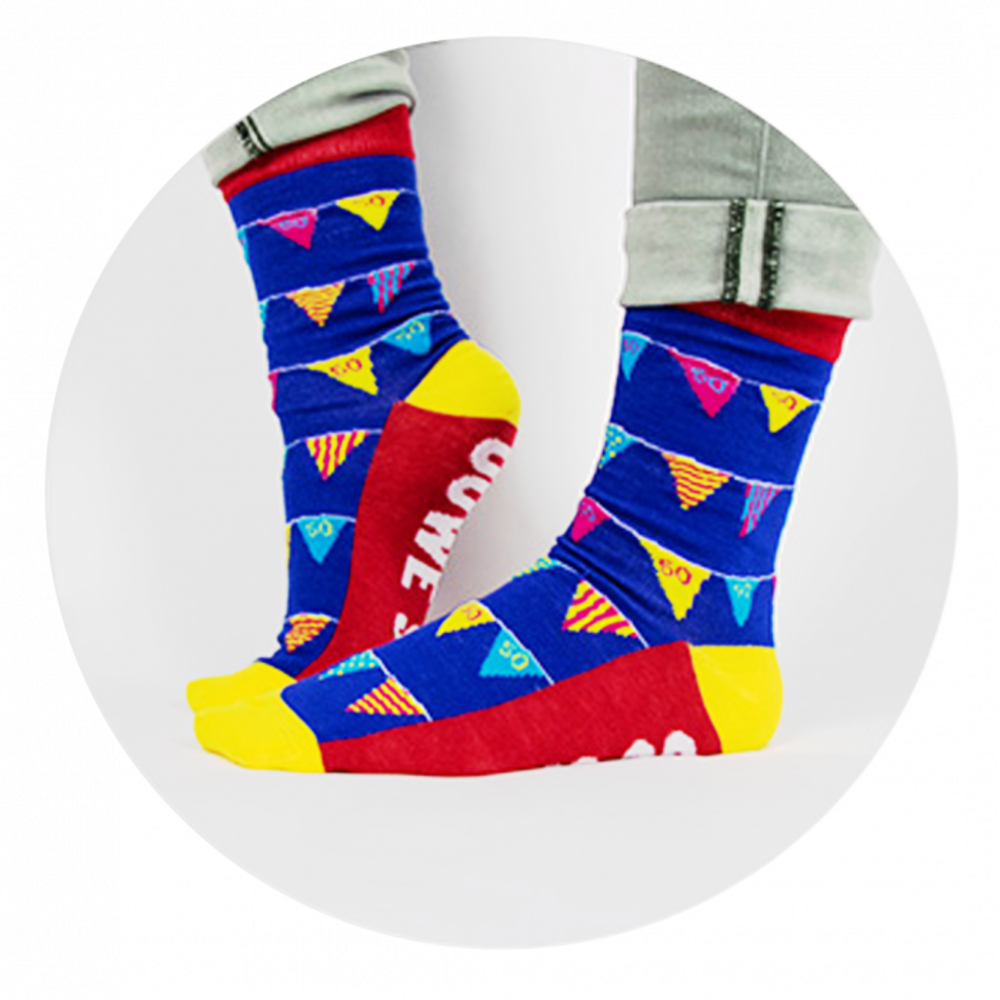 Paper Dreams Humorous Socks 50 Years | per pair