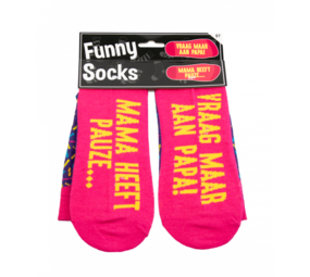 Paper Dreams Humorous Socks Mom Is On Break | per pair