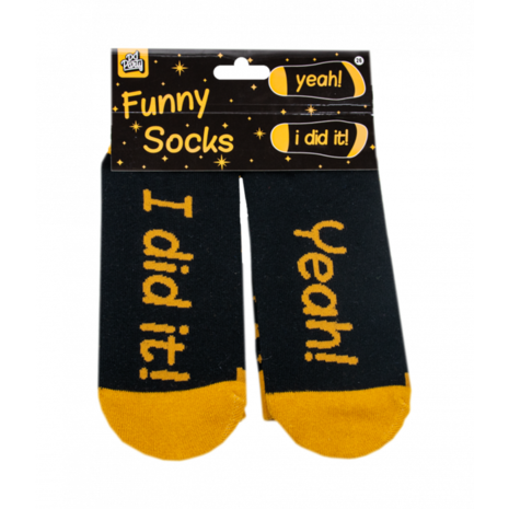 Paper Dreams Humorous Socks I Did It! | per pair