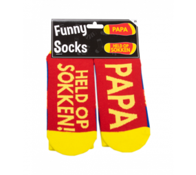 Paper Dreams Humoristische Sokken Papa held op sokken | per paar Paper Dreams Humoristische Sokken Papa held op sokken | per paar