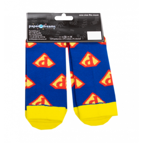 Paper Dreams Humoristische Sokken Papa held op sokken | per paar Paper Dreams Humoristische Sokken Papa held op sokken | per paar