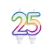 Bougie colorée 25 ans