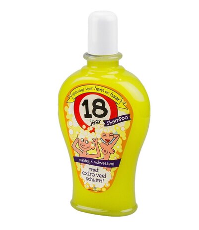 Paper Dreams Humoristische Fles Shampoo 18 jaar | per stuk Paper Dreams Humoristische Fles Shampoo 18 jaar | per stuk