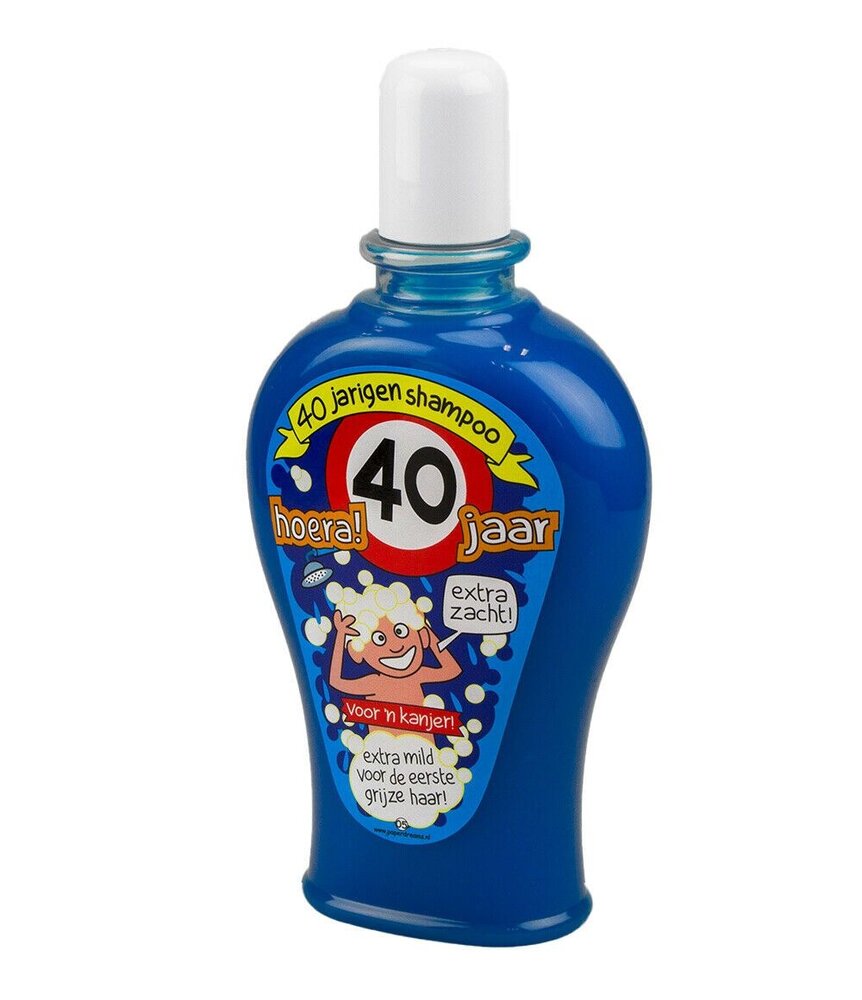 Paper Dreams Humoristische Fles Shampoo 40 jaar Man | per stuk Paper Dreams Humoristische Fles Shampoo 40 jaar Man | per stuk