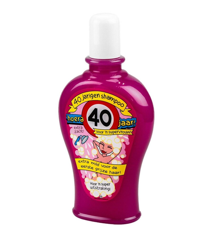 Paper Dreams Humorvolle Shampooflasche für eine 40-jährige Frau | pro Stück