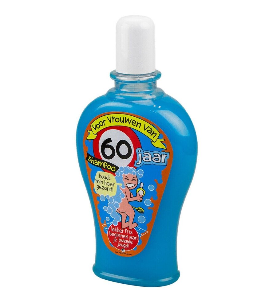 Paper Dreams Humoristische Fles Shampoo 60 jaar Vrouw | per stuk Paper Dreams Humoristische Fles Shampoo 60 jaar Vrouw | per stuk