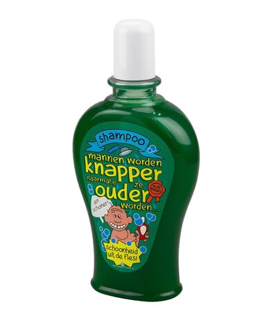 Paper Dreams Humoristische Fles Shampoo Mannen worden knapper | per stuk Paper Dreams Humoristische Fles Shampoo Mannen worden knapper | per stuk