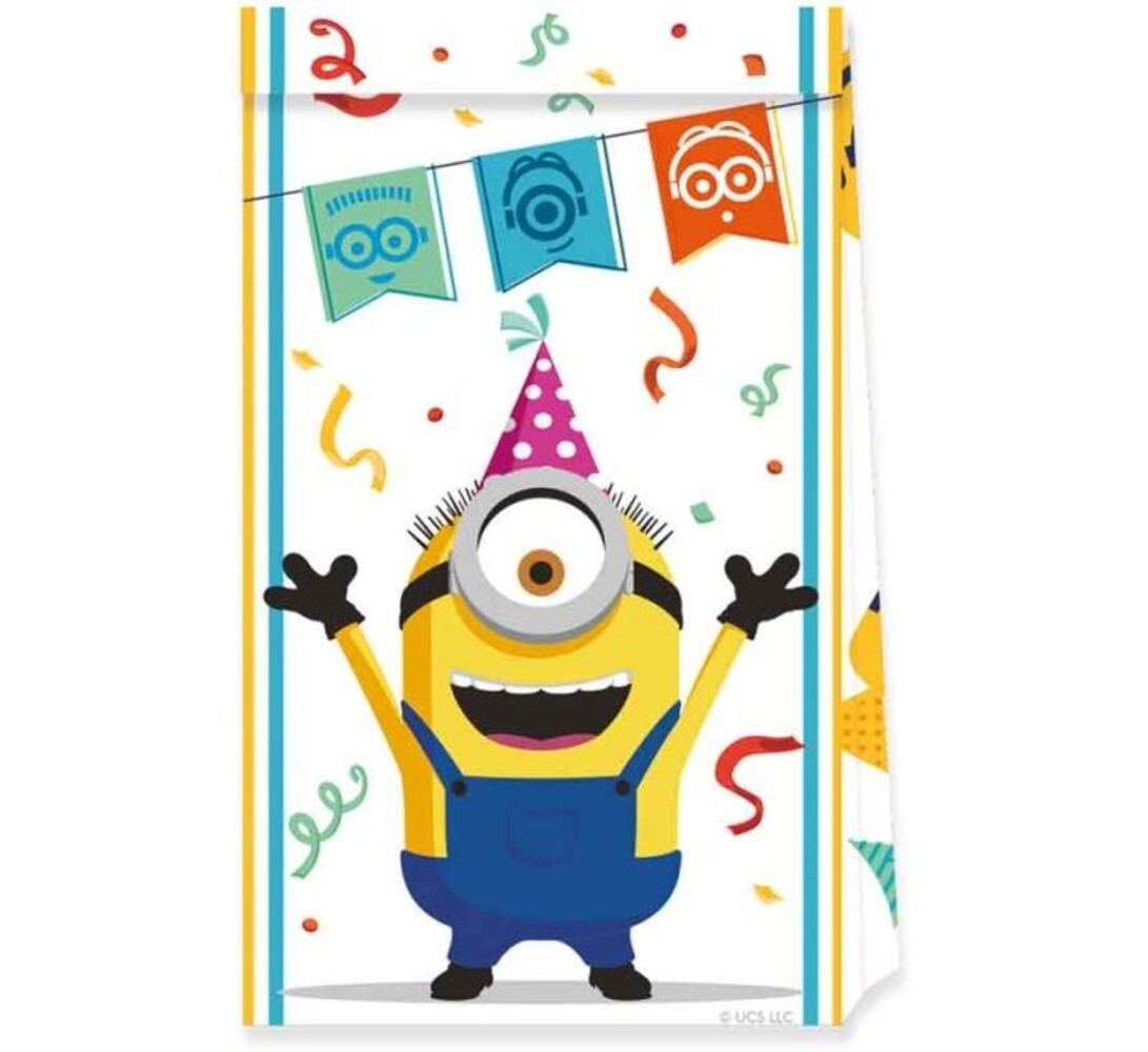 Procos Party Minions The Rise of Gru Uitdeelzakjes | 4 stuks Procos Party Minions The Rise of Gru Uitdeelzakjes | 4 stuks