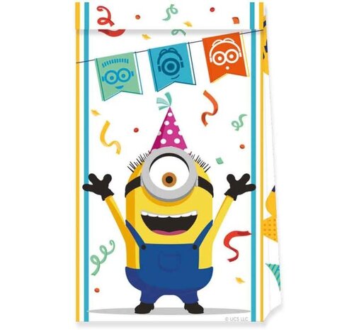 Procos Party Minions The Rise of Gru Loot Bags | 4 pieces