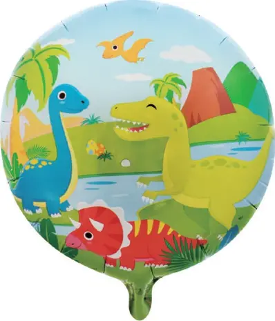 WeFiesta Dinosaurier-Folienballon 46 cm | pro Stück