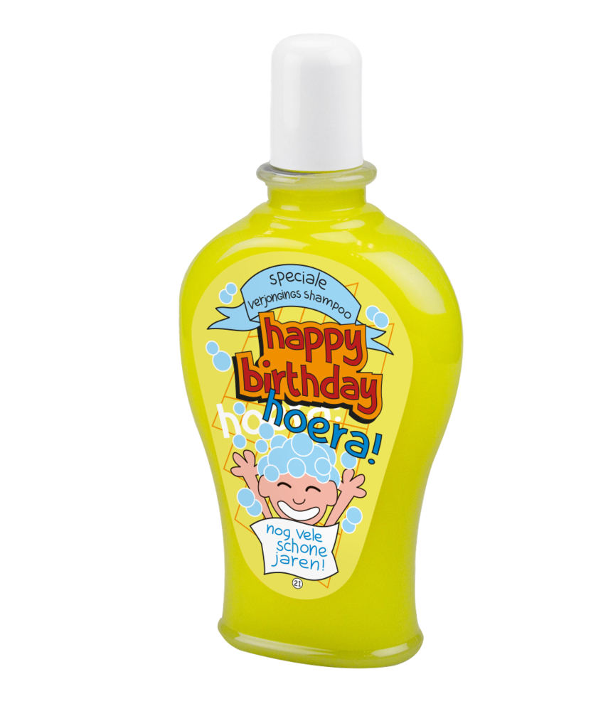 Paper Dreams Humoristische Fles Shampoo Happy Birthday | per stuk Paper Dreams Humoristische Fles Shampoo Happy Birthday | per stuk