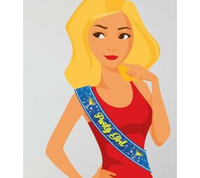 Paper Dreams Party Sjerp Party Girl! | per stuk