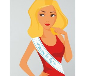 Paper Dreams Party Sjerp Mom to Be! Blue | per stuk