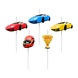 Godan Bougies pour gâteau Voitures de course 7 cm | par lot