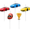 Godan Race Cars Cake Candles 7cm | per set Godan Race Cars Cake Candles 7cm | per set