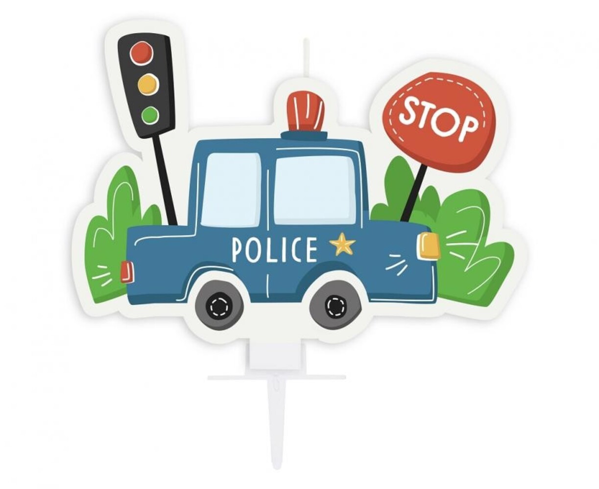 Godan Bougie gâteau Police 5x7cm | à l'unité
