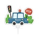 Godan Police Cake Candle 5x7cm | per piece