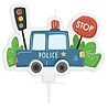 Godan Polizei-Kuchenkerze 5x7cm | pro Stück Godan Polizei-Kuchenkerze 5x7cm | pro Stück
