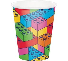 Creative Converting Lego Block Bash Cups 266ml | 8 pieces