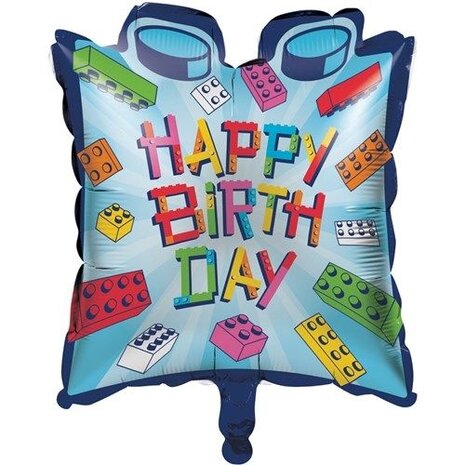 Creative Converting Lego Block Bash Helium Balloon 66cm Empty | per piece