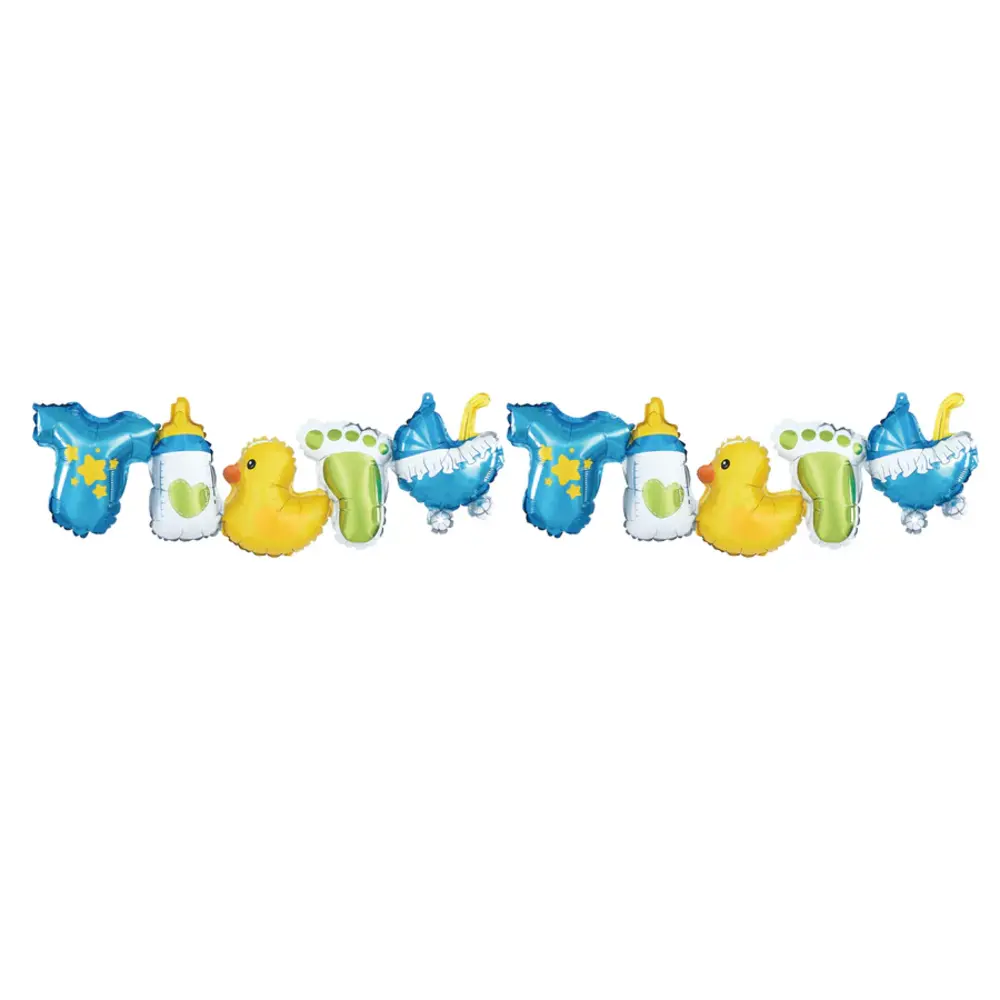 Tuf-Tuf Ballongirlande Baby Junge 34x206cm | pro Stück