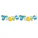 Tuf-Tuf Balloon Garland Baby Boy 34x206cm | per piece