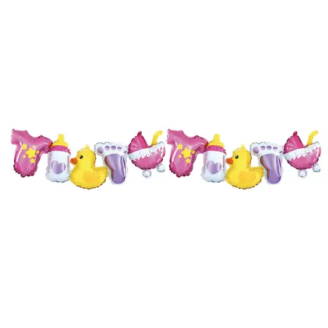 Tuf-Tuf Baby Girl Balloon Garland 34x206cm | per piece