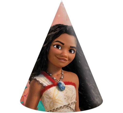 Procos Party Chapeaux de fête Vaiana Esprit Voilier | 6 pièces
