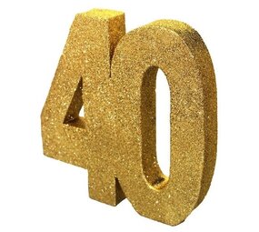 Creative Party Tischdekoration 40 Jahre 20x20x3cm | pro Stück