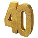 Creative Party Tischdekoration 40 Jahre 20x20x3cm | pro Stück