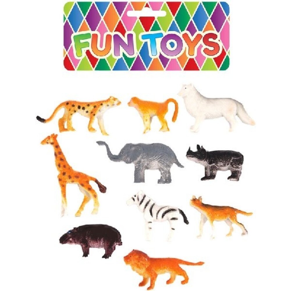 Henbrandt Jungle Dieren 4-6cm  | 10 stuks
