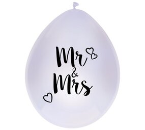 Ginger Ray Mr and Mrs Ballonnen 30cm | 6 stuks